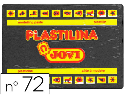 Barra 350g. plastilina Jovi 72 negro